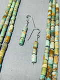 Tubes Of Royston Turquoise!! Native American Navajo Sterling Silver Necklace-Nativo Arts