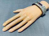 One Of The Most Unique Vintage Native American Navajo Virg Reeder Sterling Silver Bracelet-Nativo Arts