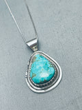 Gorgeous Vintage Native American Navajo Turquoise Sterling Silver Necklace-Nativo Arts