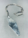 Signed Native American Navajo Turquoise Lapis Spiny Oyster Sterling Silver Kachina Necklace-Nativo Arts