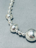 Alluring Vintage Native American Navajo Sterling Silver Necklace-Nativo Arts