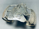 Best Horse Head Vintage Native American Navajo Sterling Silver Bracelet Cuff-Nativo Arts