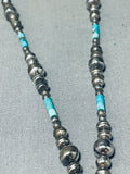 Jaw To The Floor Vintage Southwest Sterling Silver Turquoise Necklace-Nativo Arts
