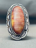 Important Ben Begaye Vintage Native American Navajo Shell Sterling Silver Ring-Nativo Arts