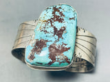 Red #8 Mine Turquoise!! Vvery Rare Vintage Native American Navajo Sterling Silver Bracelet-Nativo Arts