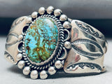 Important Vintage Native American Navajo Royston Turquoise Sterling Silver Bracelet-Nativo Arts