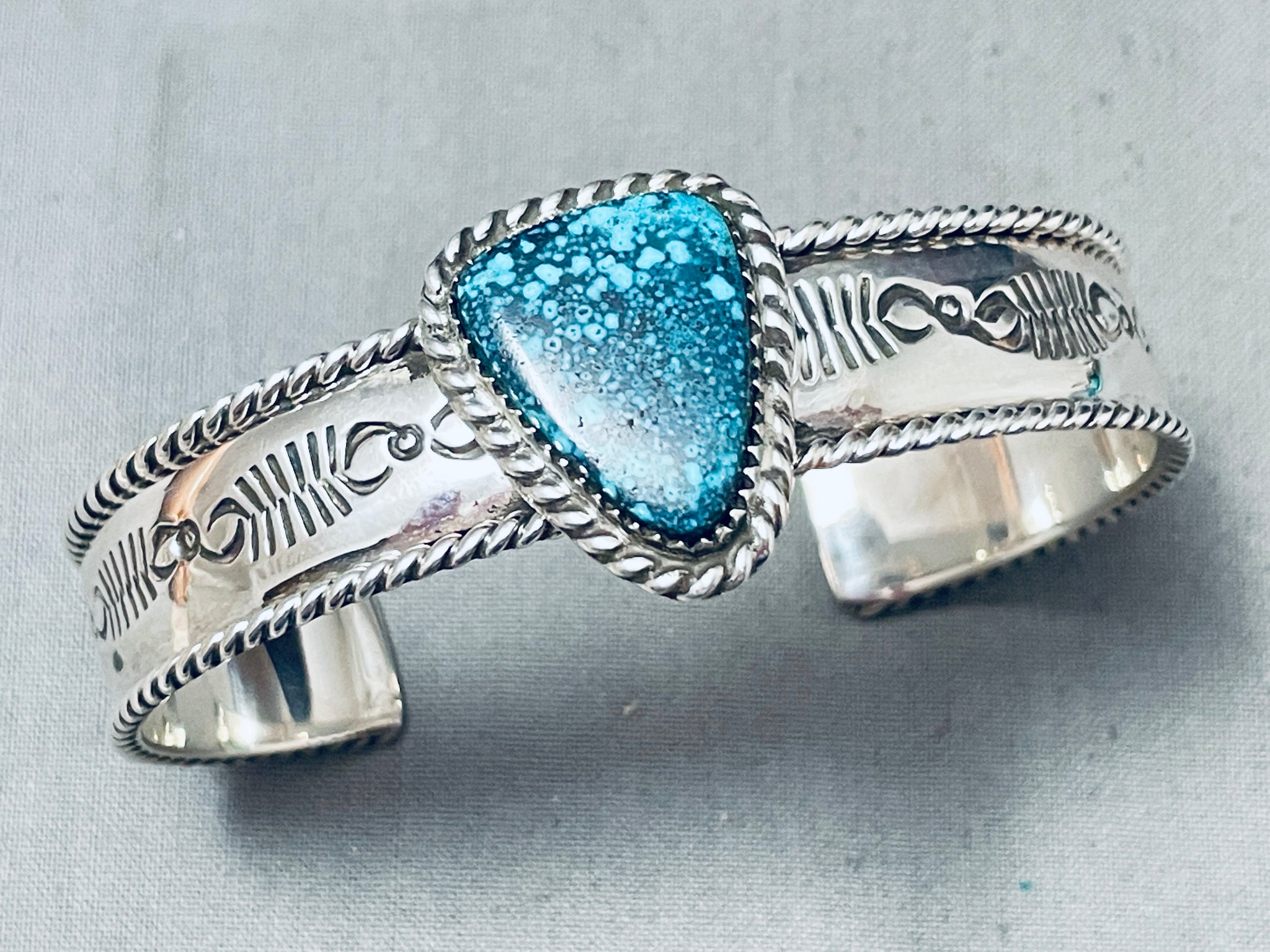 One Of The Best Vintage Native American Navajo Spiderweb Turquoise