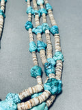 Native American 200+ Gram Vintage Santo Domingo Spiderweb Turquoise Shell Necklace-Nativo Arts
