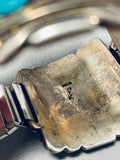 Important Charles Loloma Student Vintage Native American Navajo Sterling Silver bracelet-Nativo Arts