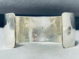 Spectacular Native American Navajo Sterling Silver Horses Bracelet Signed Fred Douglas-Nativo Arts