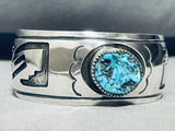 Dodson Native American Navajo Family Vintage Sterling Silver Turquoise Bracelet Cuff-Nativo Arts