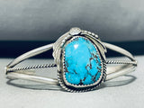 Vintage Native American Navajo Red Mountain Turquoise Sterling Silver Bracelet-Nativo Arts