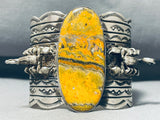 147 Grams Native American Navajo Honeybee Sterling Silver 2 Scoripons Massive Bracelet-Nativo Arts
