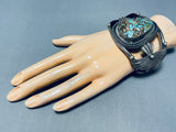 Huge Museum Vintage Native American Navajo Royston Turquoise Sterling Silver Bracelet Old-Nativo Arts