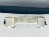 Impressive Vintage Native American Navajo Sterling Silver Bracelet-Nativo Arts