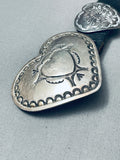 Viv Jones Vintage Native American Navajo Sterling Silver Heart Concho Belt-Nativo Arts