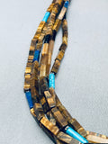 The Best Thomas Singer Vintage Tiger Eye Sterling Silve Rturquoise Necklace-Nativo Arts