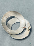 Thomas Singer Wonderful Vintage Native American Navajo Sterling Silver Earrings