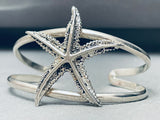 Starfish Vintage Southwest Sterling Silver Bracelet Cuff-Nativo Arts