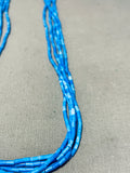 Absolutely Fab!! Native American Navajo Denim Lapis Sterling Silver Necklace-Nativo Arts