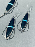 Fab Vintage Native American Zuni Sleeping Beauty Turquoise Sterling Silver Necklace-Nativo Arts