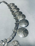 326 Gramsvintage Southwesthuge Sterling Silver Squash Blossom Necklace 326 Grams-Nativo Arts