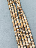 The Best Vintage Santo Domingo Tan Heishi Necklace Old-Nativo Arts