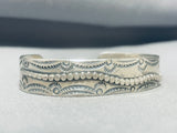 Wrap Around Snake Vintage Native American Navajo Sterling Silver Bracelet Cuff-Nativo Arts