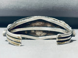 Jaw To The Floor Vintage Native American Navajo Green Turquoise Sterling Silver Bracelet-Nativo Arts