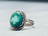 Early Deposit Turquoise!! Vintage Native American Navajo Royston Sterling Silver Ring-Nativo Arts