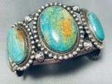 Rare Vintage Native American Navajo Royston Turquoise Sterling Silver Bracelet-Nativo Arts