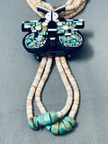 Native American The Best Vintage Santo Domingo Warren Nieto Turquoise Inlay Necklace