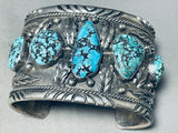 8' Wrist Large 156 Gram Eight Inch Vintage Native American Navajo Sterling Silver Bracelet-Nativo Arts