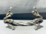 Tree Roots!! Vintage Native American Sterling Silver Bracelet-Nativo Arts