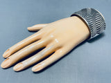 Gasp! Revolving Handmade Silver Work Sterling Native American Navajo Bracelet-Nativo Arts