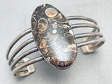 Swirled Agate Vintage Native American Navajo Sterling Silver Bracelet Cuff-Nativo Arts