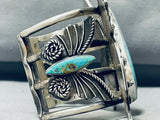 The Biggest Butterfly Bracelet!! 162 Grams Turquoise Sterling Silver Native American Navajo-Nativo Arts
