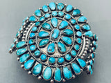 One Of The Best Ever Vintage Native American Navajo Turquoise Sterling Silver Bracelet-Nativo Arts