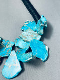 174 Grams Turquoise Nugget Vintage Native American Navajo Heishi Sterling Silver Necklace-Nativo Arts