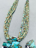 One Of The Best Ever Vintage Santo Domingo Turquoise Sterling Silver Necklace-Nativo Arts
