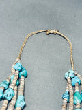 Native American 200+ Gram Vintage Santo Domingo Spiderweb Turquoise Shell Necklace-Nativo Arts