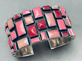 The Best Vintage Southwest Pink Shells Sterling Silver Bracelet-Nativo Arts