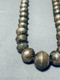 Wonderful Vintage Native American Navajo Sterling Silver Necklace-Nativo Arts