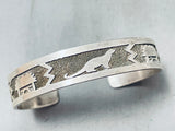 Evelyn Yazzie Impressive Vintage Native American Navajo Sterling Silver Bracelet