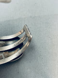 Native American One Of The Best Vintage Navajo Turquoise Bird Inlay Sterling Silver Bracelet-Nativo Arts