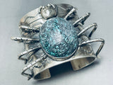 181 Grams Spider Turquoise Native American Navajo Sterling Silver Bracelet-Nativo Arts