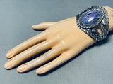 One Of The Best Ever Vintage Native American Navajo Charoite Sterling Silver Bracelet-Nativo Arts