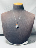 Marvelous Vintage Native American Zuni Turquoise Sterling Silver Necklace Signed-Nativo Arts