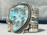 158 Grams Jaw-dropping Native American Navajo Morenci Turquoise Sterling Silver Bracelet-Nativo Arts