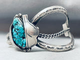 One Of The Most Unique Vintage Native American Navajo Spider Turquoise Sterling Silver Bracelet-Nativo Arts